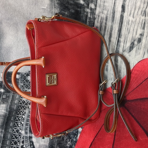 Dooney & Bourke Handbags - Dooney & Bourke Pebbled Leather Zip Top Satchel